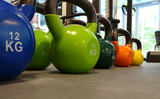 kettlebell de notre salle de fitness Vivalto Sport 